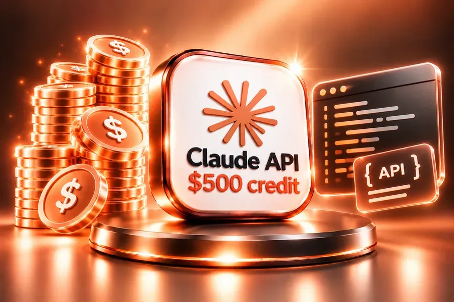 Claude API $500 credit, 30 days — ডেভেলপার ও API